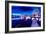 Vancouver Skyline At Starry Night-Martina Bleichner-Framed Art Print