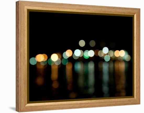 Vancouver Skyline Reflected-Sharon Wish-Framed Premier Image Canvas