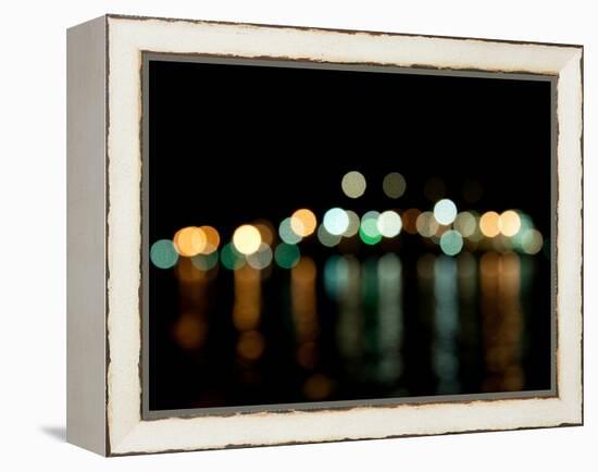 Vancouver Skyline Reflected-Sharon Wish-Framed Premier Image Canvas