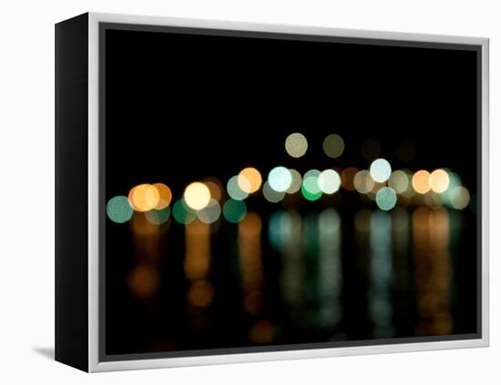 Vancouver Skyline Reflected-Sharon Wish-Framed Premier Image Canvas