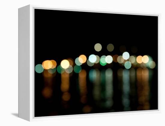 Vancouver Skyline Reflected-Sharon Wish-Framed Premier Image Canvas