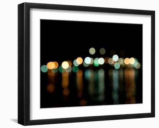 Vancouver Skyline Reflected-Sharon Wish-Framed Photographic Print