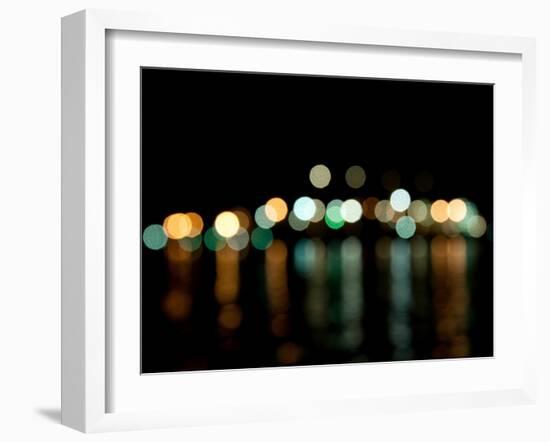 Vancouver Skyline Reflected-Sharon Wish-Framed Photographic Print