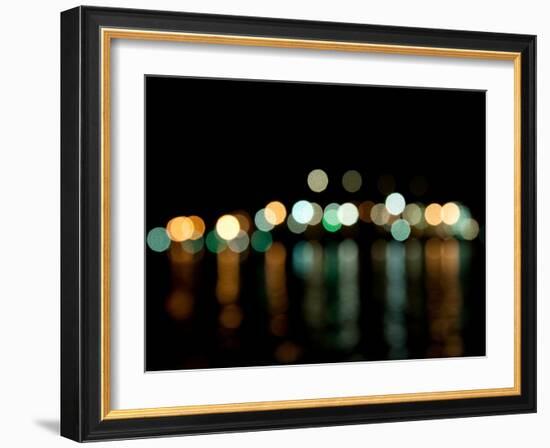 Vancouver Skyline Reflected-Sharon Wish-Framed Photographic Print
