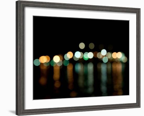 Vancouver Skyline Reflected-Sharon Wish-Framed Photographic Print