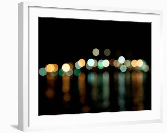 Vancouver Skyline Reflected-Sharon Wish-Framed Photographic Print