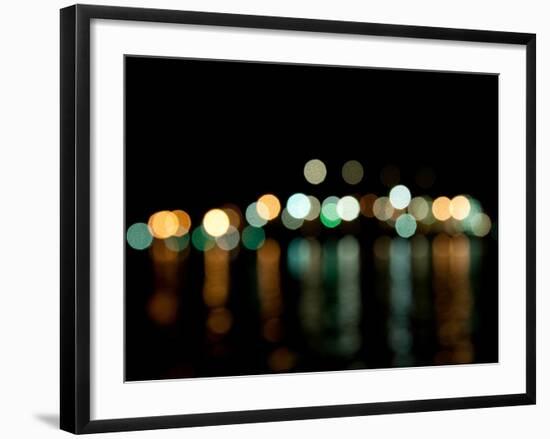 Vancouver Skyline Reflected-Sharon Wish-Framed Photographic Print