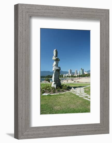 Vancouver Symbolism City View-null-Framed Premium Giclee Print