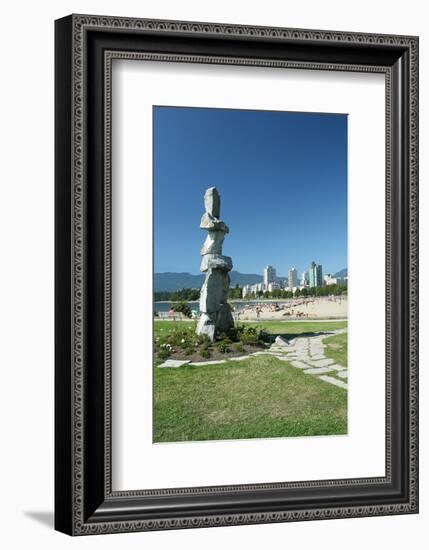 Vancouver Symbolism City View-null-Framed Premium Giclee Print