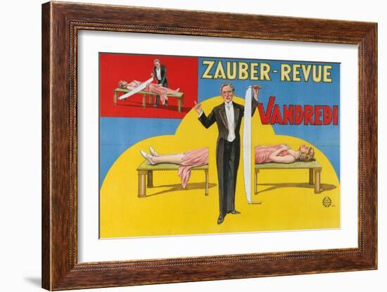 Vandredi Magic Revue, 1923-null-Framed Giclee Print