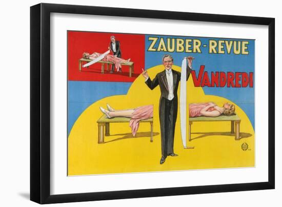 Vandredi Magic Revue, 1923-null-Framed Giclee Print