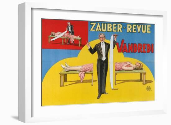 Vandredi Magic Revue, 1923-null-Framed Giclee Print