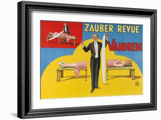 Vandredi Magic Revue, 1923-null-Framed Giclee Print