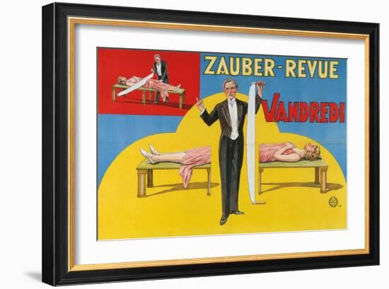 Vandredi Magic Revue, 1923-null-Framed Giclee Print