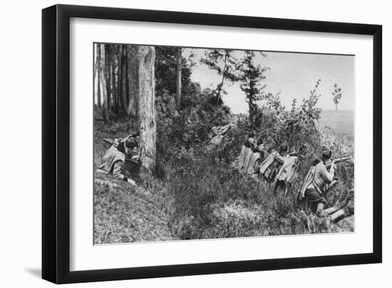 Vanguard of Austro-Hungarian Uhlans Occupying a Clearing in a Forest, World War I, 1917-null-Framed Giclee Print