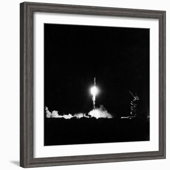 Vanguard Rocket with Satellite Making Successful Launching-Hank Walker-Framed Photographic Print