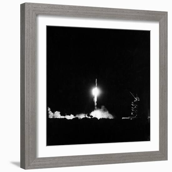 Vanguard Rocket with Satellite Making Successful Launching-Hank Walker-Framed Photographic Print