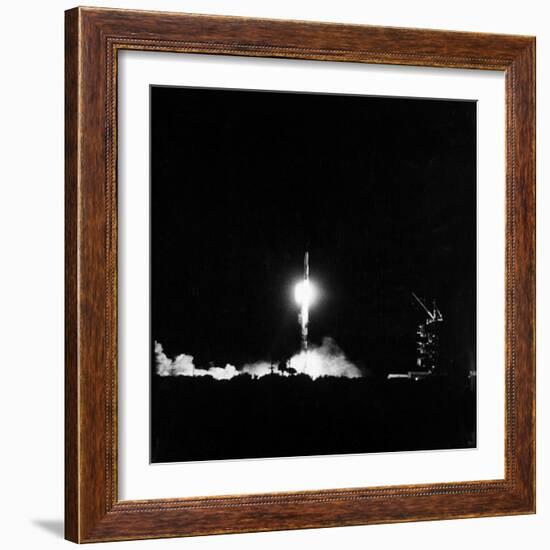 Vanguard Rocket with Satellite Making Successful Launching-Hank Walker-Framed Photographic Print