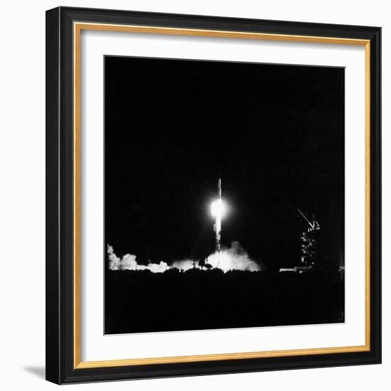 Vanguard Rocket with Satellite Making Successful Launching-Hank Walker-Framed Photographic Print