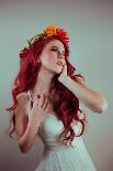 Young Redhead Throwing Head Back-Vania Stoyanova-Photographic Print