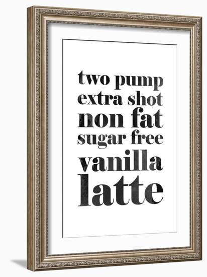 Vanilla Latte-null-Framed Art Print