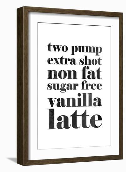 Vanilla Latte-null-Framed Art Print