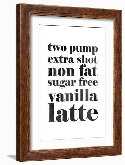 Vanilla Latte-null-Framed Art Print