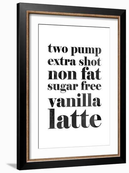 Vanilla Latte-null-Framed Art Print