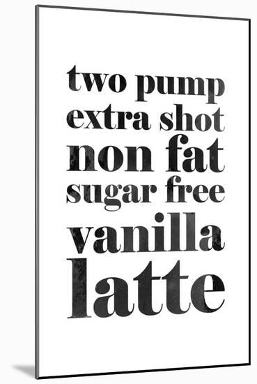 Vanilla Latte-null-Mounted Art Print