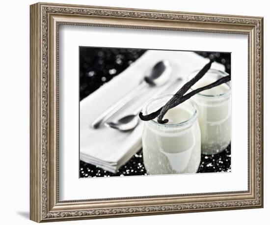 Vanilla yogurt - Foods-Philippe Hugonnard-Framed Photographic Print