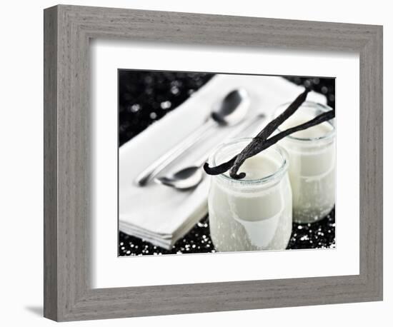 Vanilla yogurt - Foods-Philippe Hugonnard-Framed Photographic Print