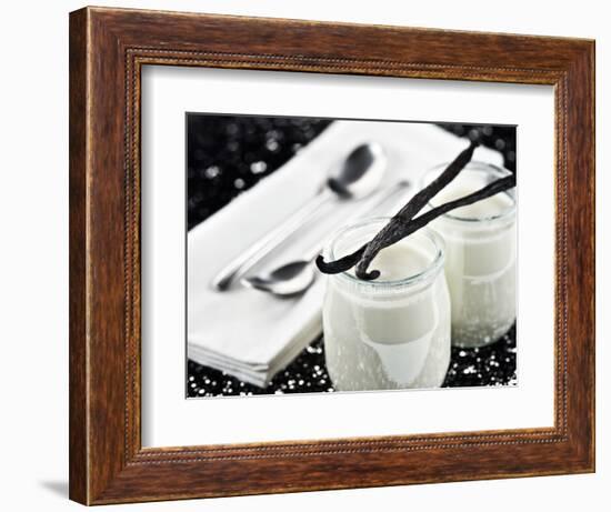 Vanilla yogurt - Foods-Philippe Hugonnard-Framed Photographic Print