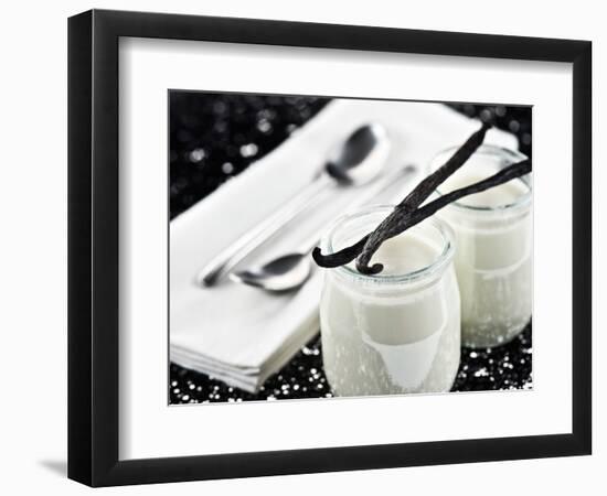 Vanilla yogurt - Foods-Philippe Hugonnard-Framed Photographic Print