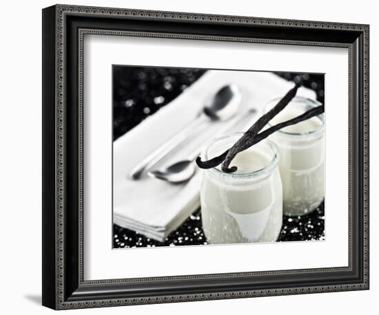 Vanilla yogurt - Foods-Philippe Hugonnard-Framed Photographic Print