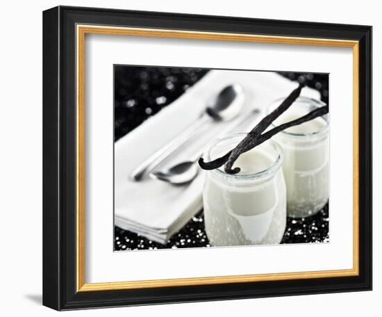 Vanilla yogurt - Foods-Philippe Hugonnard-Framed Photographic Print