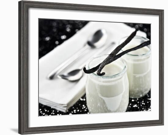 Vanilla yogurt - Foods-Philippe Hugonnard-Framed Photographic Print