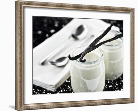 Vanilla yogurt - Foods-Philippe Hugonnard-Framed Photographic Print