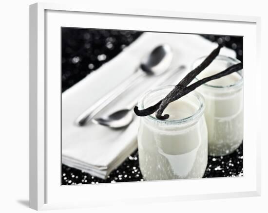 Vanilla yogurt - Foods-Philippe Hugonnard-Framed Photographic Print