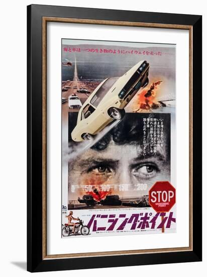 Vanishing Point, Japanese Poster Art, Barry Newman, 1971-null-Framed Art Print