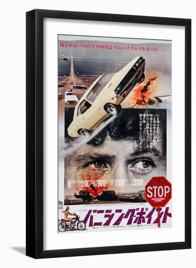 Vanishing Point, Japanese Poster Art, Barry Newman, 1971-null-Framed Premium Giclee Print