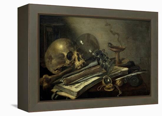 Vanitas, 1656-Pieter Claesz-Framed Premier Image Canvas