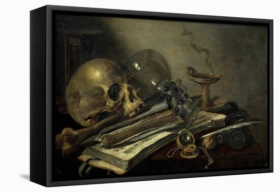 Vanitas, 1656-Pieter Claesz-Framed Premier Image Canvas