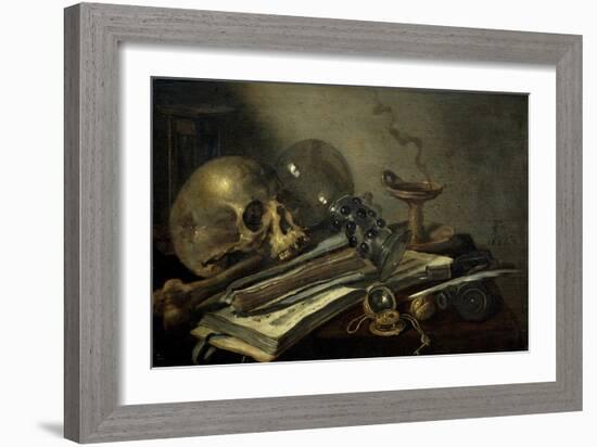 Vanitas, 1656-Pieter Claesz-Framed Giclee Print