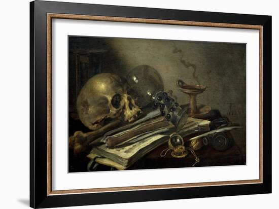 Vanitas, 1656-Pieter Claesz-Framed Giclee Print