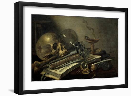 Vanitas, 1656-Pieter Claesz-Framed Giclee Print