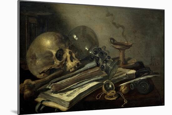 Vanitas, 1656-Pieter Claesz-Mounted Giclee Print