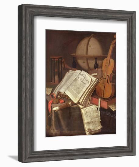 Vanitas, (An Allegorical Still-Life)-Edwaert Colyer or Collier-Framed Giclee Print