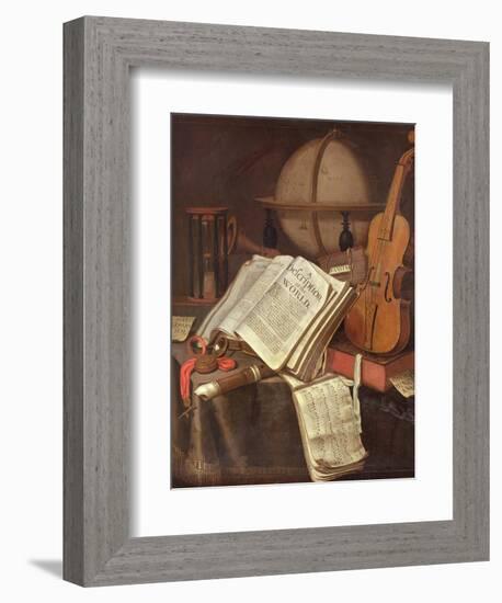 Vanitas, (An Allegorical Still-Life)-Edwaert Colyer or Collier-Framed Giclee Print