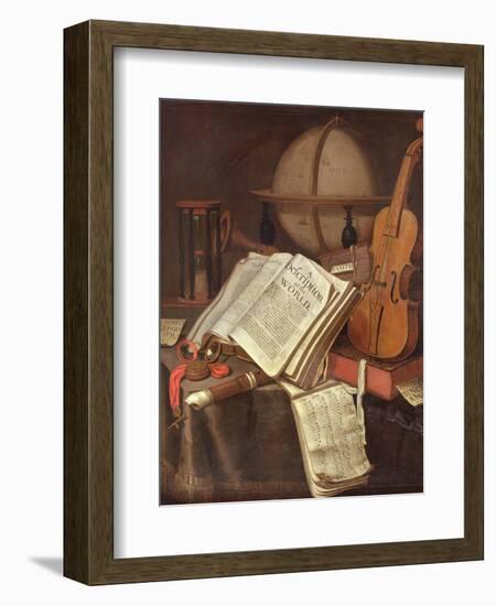 Vanitas, (An Allegorical Still-Life)-Edwaert Colyer or Collier-Framed Giclee Print