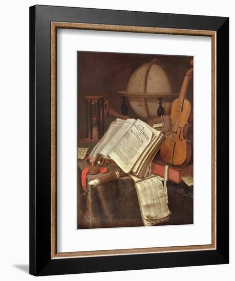 Vanitas, (An Allegorical Still-Life)-Edwaert Colyer or Collier-Framed Giclee Print